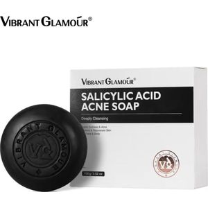 VIBRANT GLAMOUR - Salicylic Acid Acne Zeep Bar - Behandelingen tegen acne - Revitaliserend Salicylzuur - Onzuiverheden en verstopte Poriën - Verjongend Salicylzuur