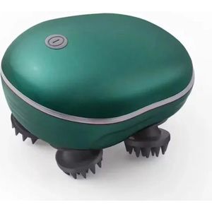Elektrisch Hoofdmassage Kriebel Apparaat met infrarood - Massageapparaat Mens / Dieren / Honden / Katten - Hoofd Massage - Hoofdmassagespin - Scalp Massager - USB Oplaadbaar - Groen