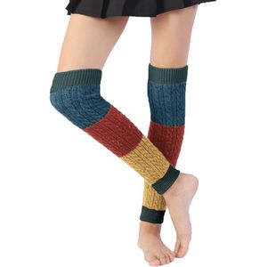 Beenwarmers voor dames, winter, beenwarmers, gebreide winters, beenwarmers, lange sokken, kniekousen voor dames en meisjes