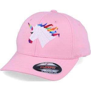 Hatstore- Kids Rainbow Paper Unicorn Pink Flexfit - Origami Cap