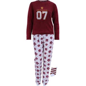 Bordeaux Pyjama + Sokken HARRY POTTER