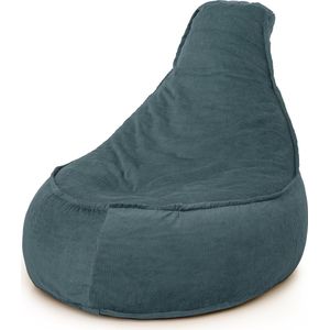 Drop & Sit - Zitzak/Stoel - Noa JR - Rib (Corduroy) - Petrol - 100 Liter