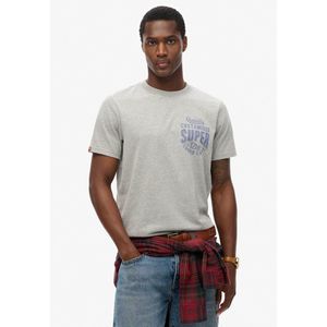 Superdry Copper Label Chest Graphic T-shirt Met Korte Mouwen Grijs S Man