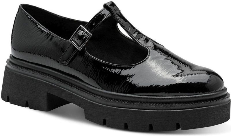 Marco Tozzi Dames 2-24727-45 slipper, Black Patent, 36 EU, zwart (patent), 36 EU
