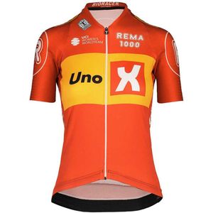 Bioracer Uno-x Icon Korte Mouw Wielertrui Oranje S Vrouw