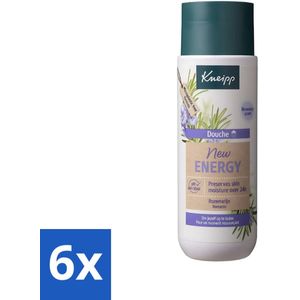 Kneipp - Douchegel - New Energy - Energieke Geur - 200 ml - Voordeelverpakking - 6 stuks