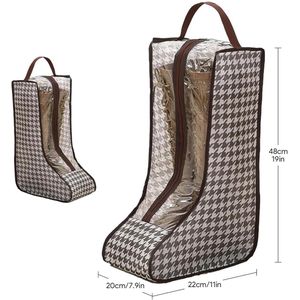 Draagbare laarzentassen - Bruin - set van 2 - stofdicht