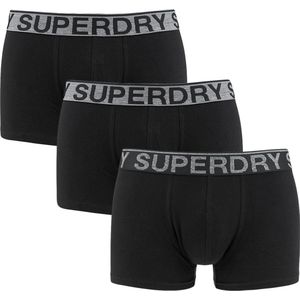Superdry 3P boxer trunks basic zwart - L