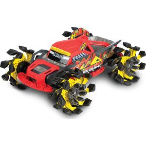 NIKKO RC 10212 Rock CrushR, Bestuurbare Auto RC Auto, Offroad Voertuig tot 14 km/h, Automatisch Uitschuifbare Wielen, Extra Grip, 100 m Bereik, 2,4 GHz, Voor Kinderen vanaf 6 Jaar & Volwassenen, ca. 33 cm, Rood