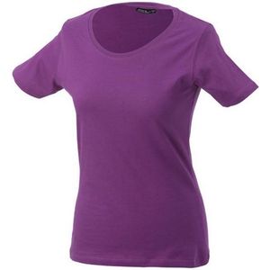 James and Nicholson Dames/dames Basic T-Shirt (Paars)