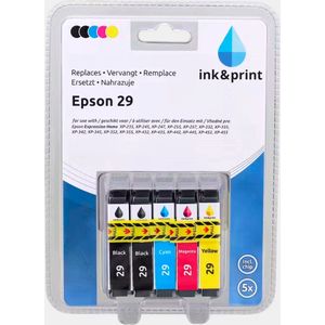 Ink & Print inktcartridges - Epson 29 - 5Pack