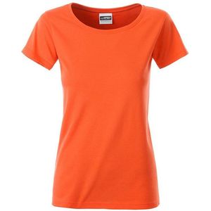 James and Nicholson Dames/dames Basic Organic Katoenen T-Shirt (Koraal)