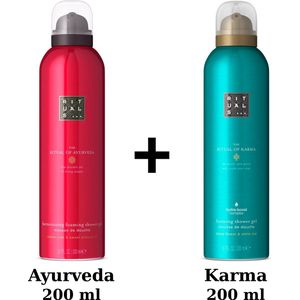 Rituals - Duo Set - Ayurveda Shower Gel 200 ml + Karma Shower Gel 200 ml - Douchegels - Doucheschuim