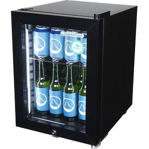 Gastro-Cool KW25 - Mini koelkast met glazen deur 23 Liter - Zwart/Zwart/Zwart 247101