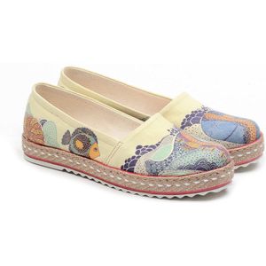 GOBY - Fish - Ballerinas - Sandalen -Hoge kwaliteit - Handmade - Meisjesprint - Maat 43