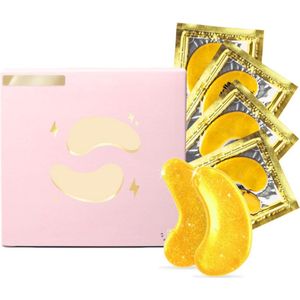 Bekroonde Oogmaskers - Goud Oogmaskers - 48 Paar - Vermindert Donkere Kringen - Wallen - Rimpels - Verfrist en Verjongt de Huid