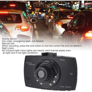 Dashcam Full HD 1080P met 170 Graden Kijkhoek en Automatische Loopfunctie