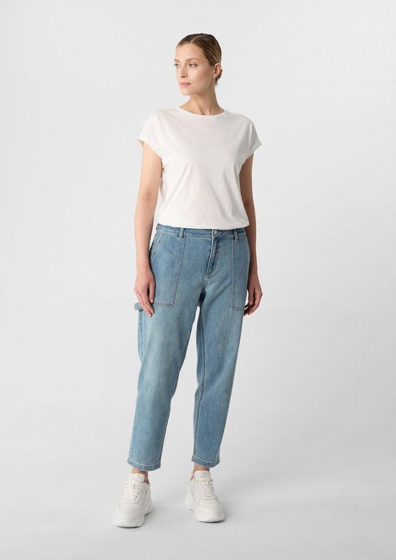 comma - Jeans - Loose-fit - Met Opgestikte Zakken