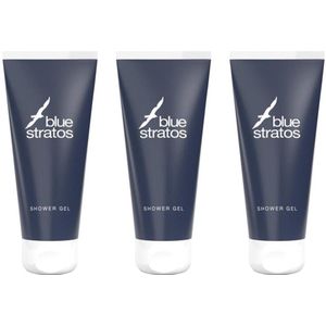 Blue Stratos - Douchegel - 3 x 200 ml