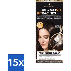 Schwarzkopf - Uitgroeiset - Donkerbruin - Bulkverpakking - 15 stuks