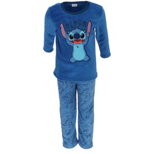 Lilo & Stitch - Coral-Fleece Pyjama - Blauw - Jongens