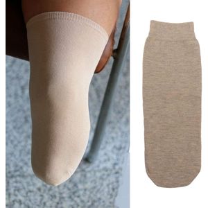 5 Stuks Geamputeerde Sokken, Zachte Ademende Elastische Katoenen Stomp Sokken, Ledematen Compressie, Geamputeerde Zorg, BK Stomp Krimpkousen Set voor Het Dagelijks Leven(M)