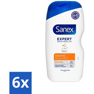 Sanex - Douchegel - Expert Skin Health Sensitive - Voor Gevoelige Huid - 400 ml - Voordeelverpakking - 6 stuks