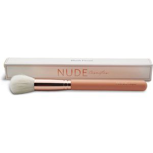Nude Cosmetics Blush Penseel (2 stuks). Blush Brush. Rouge Kwast. Rouge Penseel. Wangkleur Kwast. Make-Up Penseel voor Blush. Wangenkwast. Gezichtskwast. Poederkwast . Cheek Brush. Highlight & Blush Kwast.