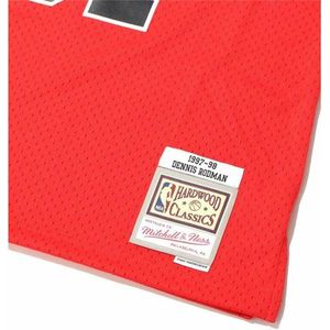 Mitchell & Ness - Chicago Bull Dennis Rodman - Basketbal T-shirt - Rood