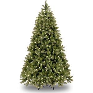 Bayberry kunstkerstboom - 183 cm - groen - Ø 122 cm - 1.005 tips - 450 ledlampjes - metalen voet