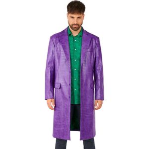 Suitmeister Joker™ Coat - Carnavals Kostuum - Jas met Slangenleer - DC Comics Outfit - Paars - Maat: S