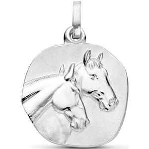 AOBOCO Sterling zilveren paard ketting, paard geschenken voor meisjes vrouwen paardenliefhebbers dochter, Kristal, Kristal