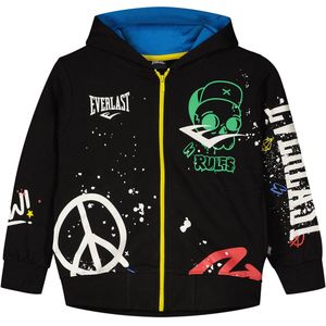 Everlast Lfs Fw Color St Sweatshirt Met Rits Zwart 8 Years Jongens