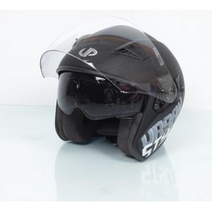 jet up helm voor mannen / vrouwen tot maat xs voorstad zwart mat grijs / 53-54cm nieuw