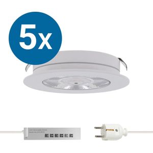 Inbouwspot Wit - Dimbaar - 3 watt - Lumen - 2700 Kelvin - Warm wit licht - IP65 Badkamerverlichting