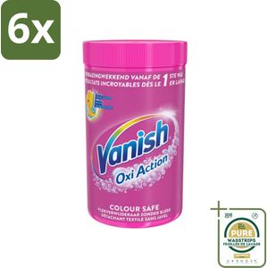 Vanish Oxi Action - Veilige Kleur - Vlekkenverwijderaar Poeder - Zonder Bleek - Gekleurde Was - 1.5 Kg - Voordeelverpakking - 6 stuks - Gekleurde was - Wasmiddel