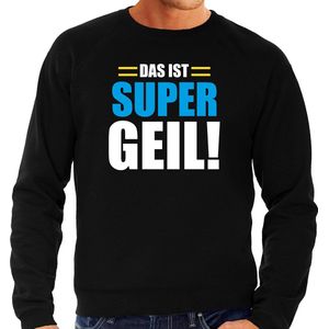 Apres ski trui Das ist supergeil zwart  heren - Wintersport sweater - Foute apres ski outfit/ kleding/ verkleedkleding XXL