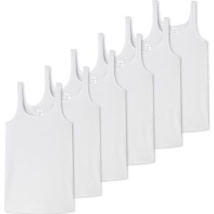 Schiesser Meisjes tops / onderhemden 6 pack Teens Girls 95/5 Organic Cotton
