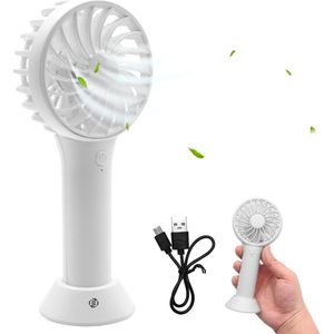 Equivera Handventilator - Mini Ventilator - Hand Ventilator - Hanventilator Oplaadbaar - Draabare Ventilator