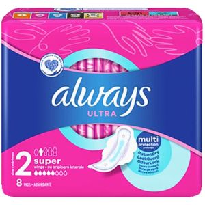 Always Ultra - Maandverband - Super met Vleugels - 8 Maandverbandjes - 1 stuk