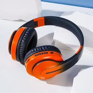 WizBay Premium Select® Headset met Microfoon HIFI Stereo - Headset Draadloos - HD Bluetooth Phone Call - Ingebouwde Microfoon - Superior 40mm Coil Sound -SD Card - Verstelbare Hoofdband - Soft Zuurstof doorlatend Ear Pads - Kleur Oranje met Zwart