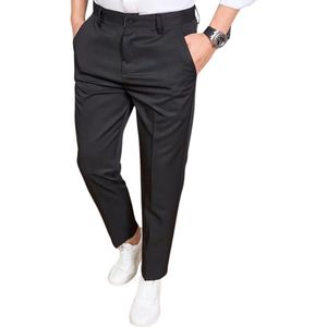 Nivard Pantalon Heren - Chino - Golfbroek - Nette Broek - Elastische Tailleband - Volwassenen - Zwart - 44