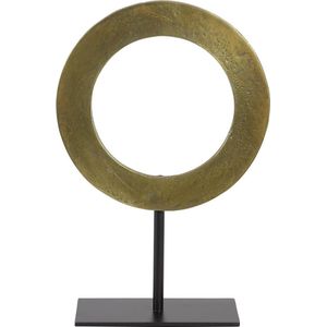 Light & Living Ornament op voet Waiwo - Antiek Brons/Zwart - 25x10x39cm - Luxe
