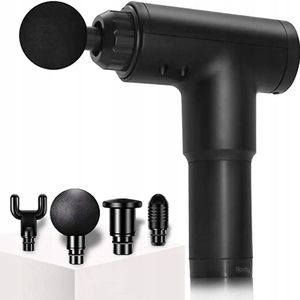 Novity® | Massage Gun Pro – Krachtige Trilmassager – Voeten, Rug & Lichaam – Incl. Opzetstukken – Spierontspanning