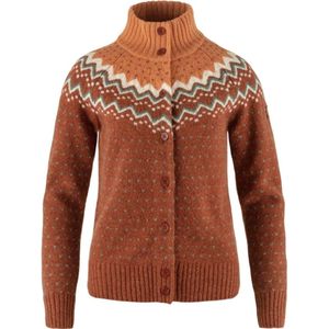 Vest Fjällräven Women Övik Knit Cardigan Autumn Leaf Desert Brown