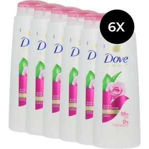 Dove Ultra Care Aloe & Rose Water Shampoo - 6 x 400 ml
