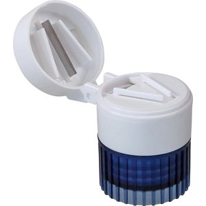 Pill Aid - Pillendoos Tabletsplitter - Vergruizer - Blauw