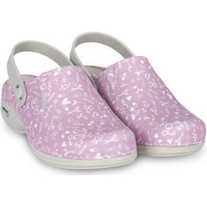 NursingCare Wash&Go Collection Roze 38 - Medische Klompen - Werkklompen - Klompen Dames - Medische Schoenen - Sweet Strawberry - Roze - Anti-slip