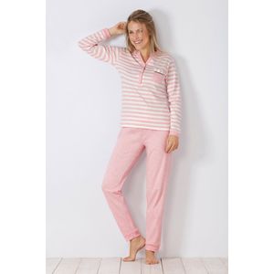 Roze warme dames pyjama Hajo - Roze - Maat - 36/38