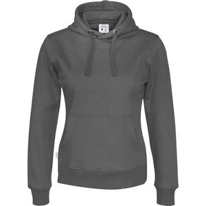 Cottover HOODIE LADY - GOTS GECERTIFICEERD 141001 - Antraciet - L